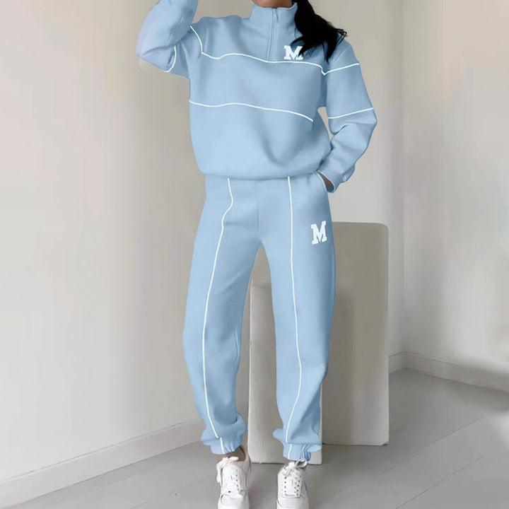 Monique | Lässiges Sweatshirt 2-teiliges Set mit Linie