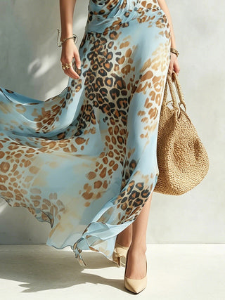 Desirè – Glamouröses Kleid mit Animalier-Print