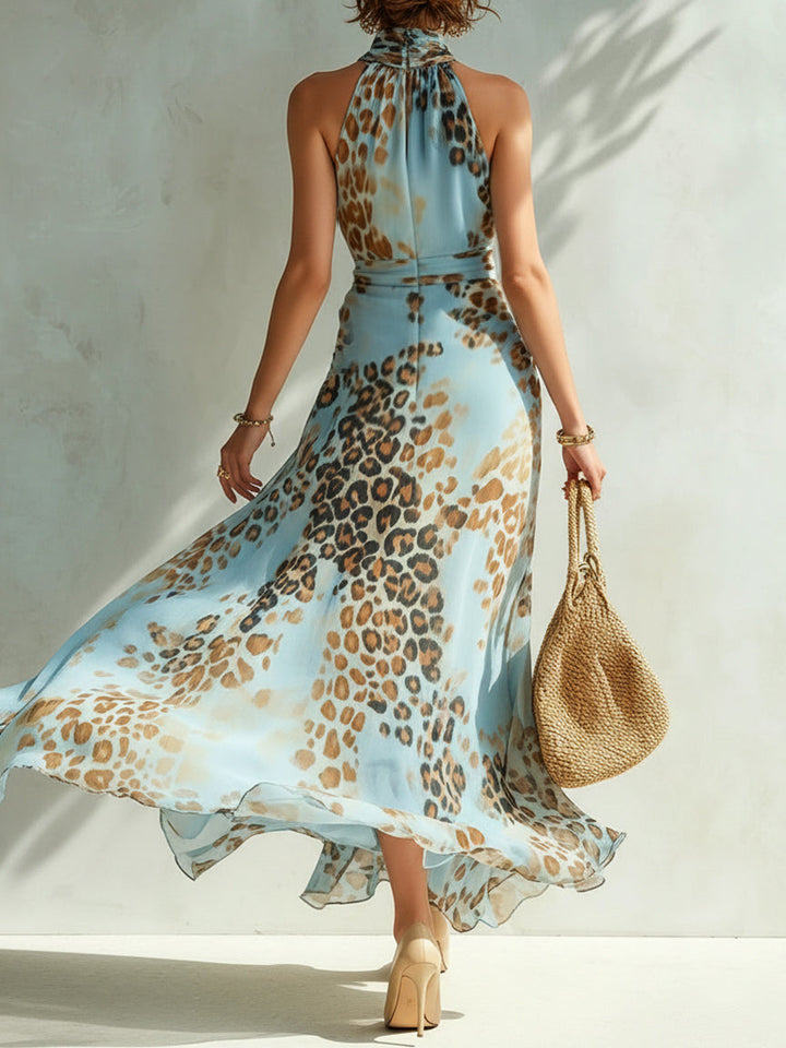Desirè – Glamouröses Kleid mit Animalier-Print