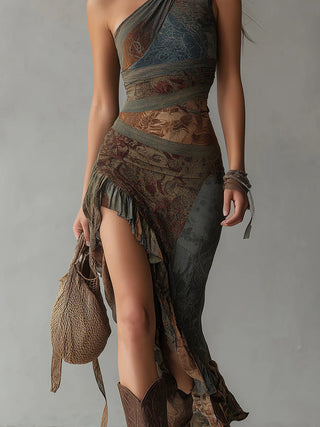 Zaya | Asymmetrisches Maxikleid