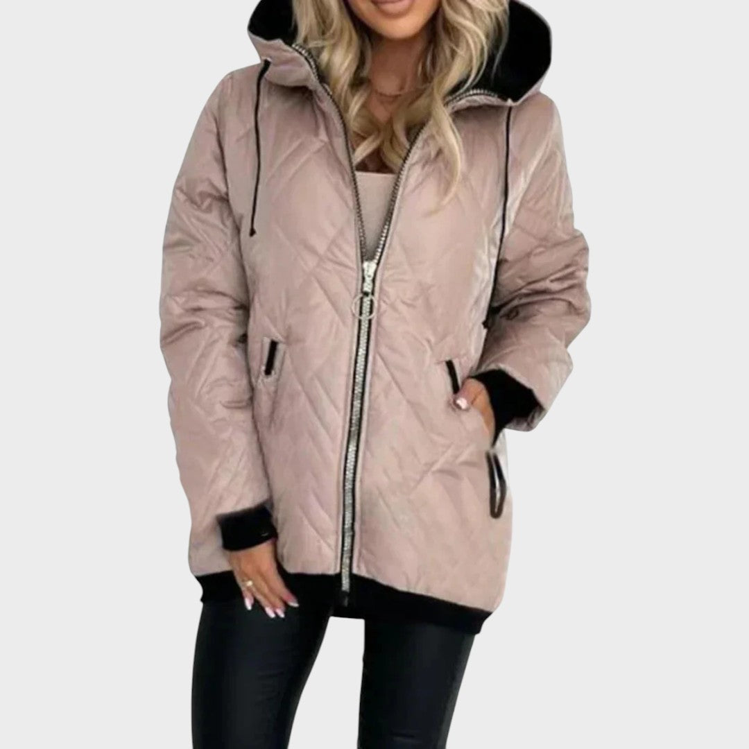 Marilyn™ | Gesteppte Kapuzenjacke mit Reißverschluss