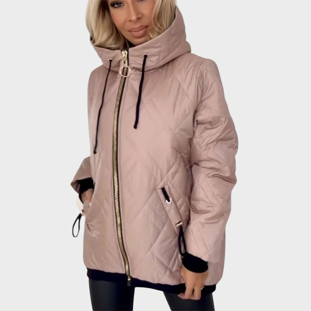 Marilyn™ | Gesteppte Kapuzenjacke mit Reißverschluss
