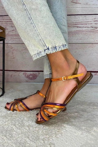 Viviana | Sandalen in Mediterranen Farbtönen