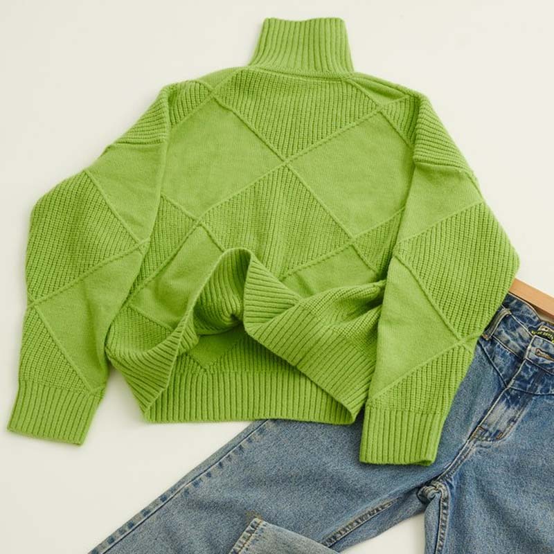 Kylie | Strukturierter Rollkragenpullover