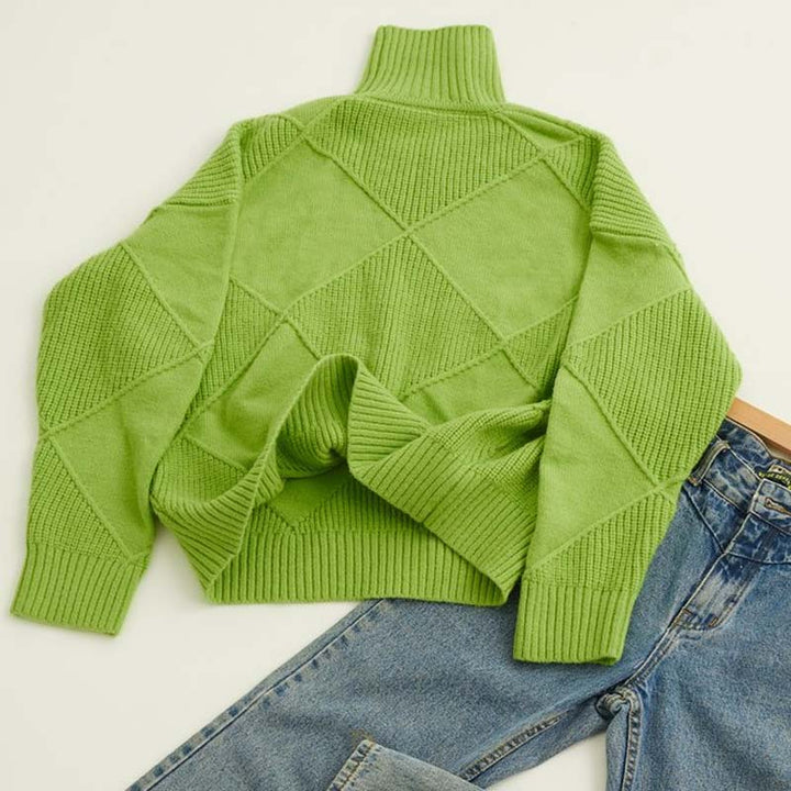 Kylie | Strukturierter Rollkragenpullover