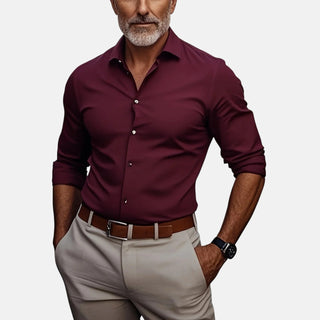 Nael Berlin | Herren Slim Fit Business Hemd mit Knitterfrei