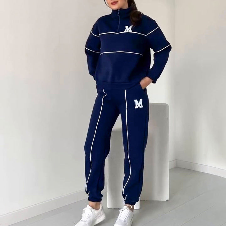 Monique | Lässiges Sweatshirt 2-teiliges Set mit Linie