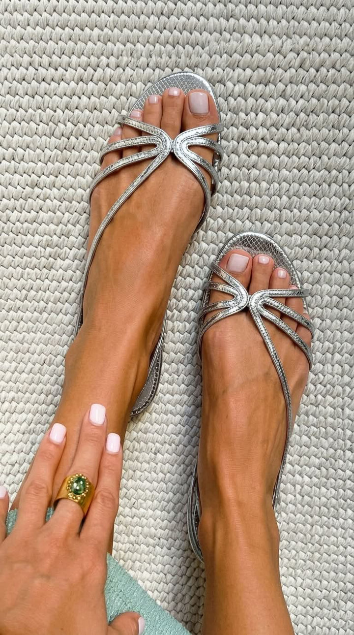 Ginevra | Elegante Goldene Sandalen für den Sommer