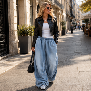 Aquara™ – Leichte Relaxed-Hose in Hellblau