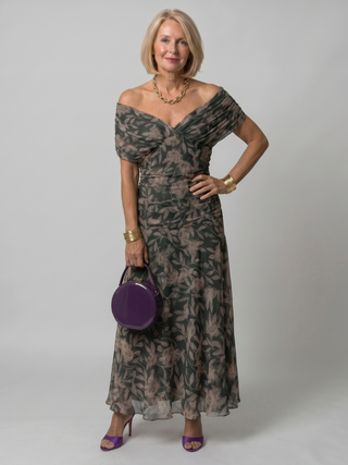 Calen | Off Shoulder Midi Kleid