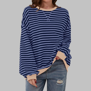 Nael Berlin | Gestreiftes Langarm-Sweatshirt mit Rundhalsausschnitt