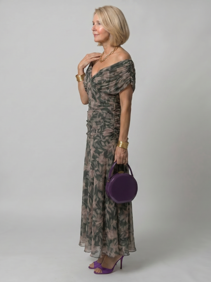 Calen | Off-Shoulder Midi-Kleid
