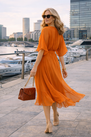 Laura – Chiffon Kleid Sommer