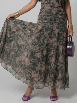 Calen | Off Shoulder Midi Kleid
