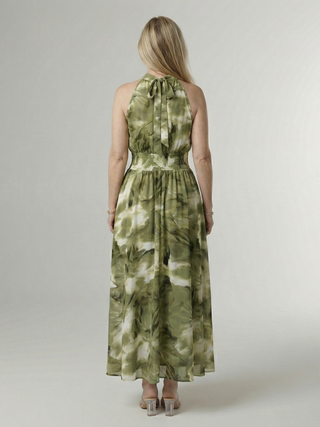 Sylin | Gathered Halter Midi Kleid