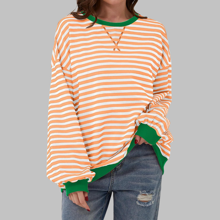 Nael Berlin | Gestreiftes Langarm-Sweatshirt mit Rundhalsausschnitt