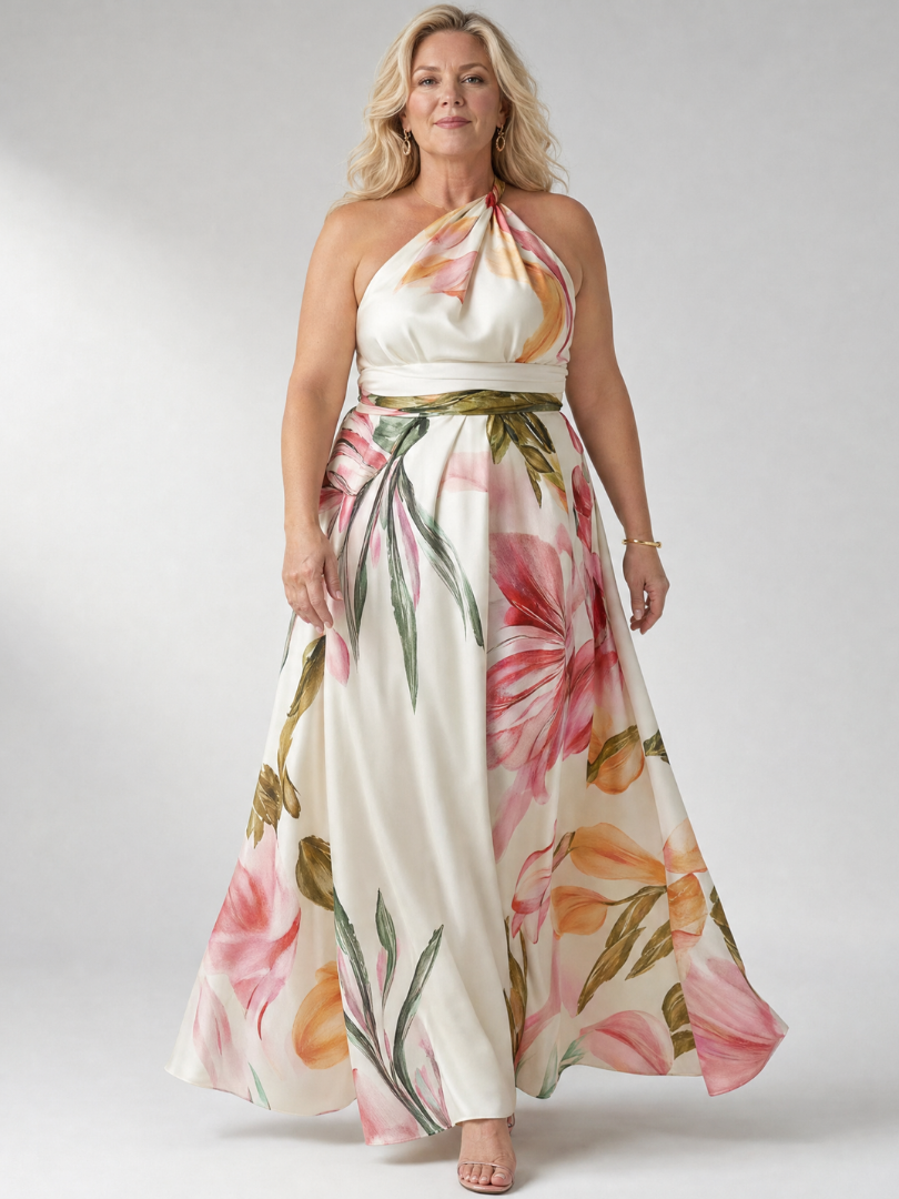 Amiel | Leichtes Blumenkleid Maxi