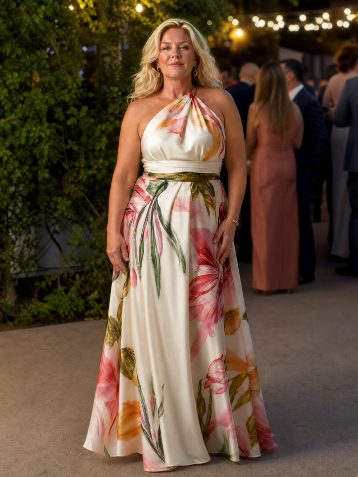 Amiel | Leichtes Blumenkleid Maxi