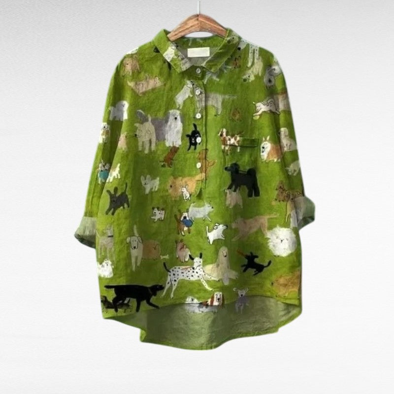 Smilla | Oversized Leinen-Bluse