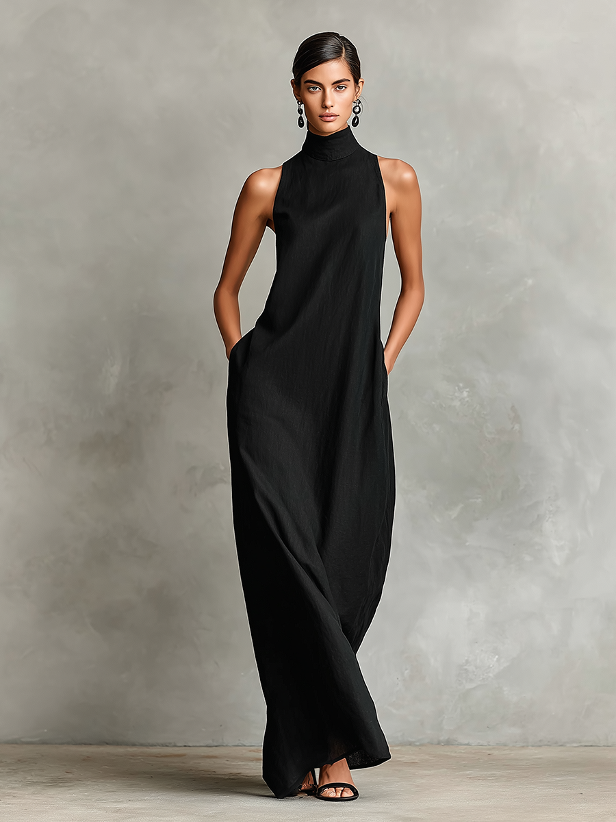 Caterina – Minimalistisches Maxikleid