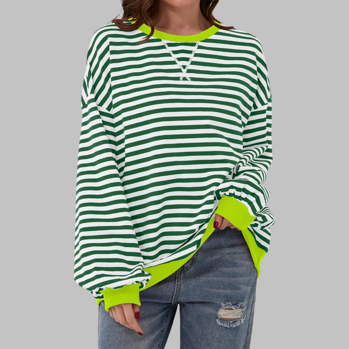 Nael Berlin | Gestreiftes Langarm-Sweatshirt mit Rundhalsausschnitt