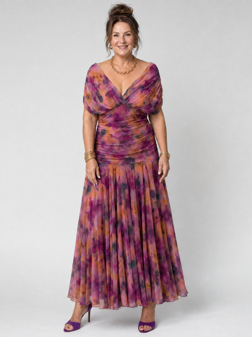 Calen | Off-Shoulder Midi-Kleid
