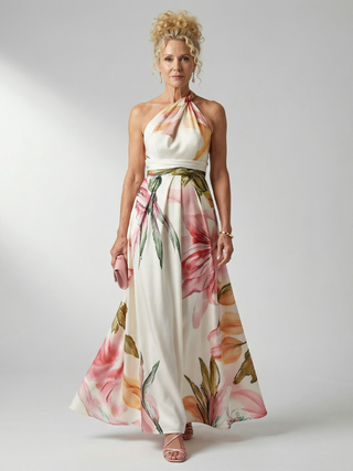 Amiel | Leichtes Blumenkleid Maxi
