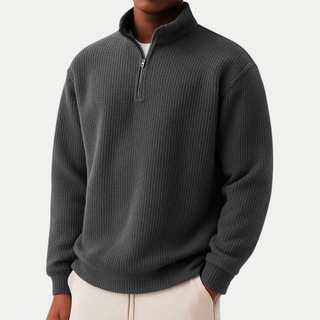 Nael Berlin | Strickpullover mit Troyer-Kragen