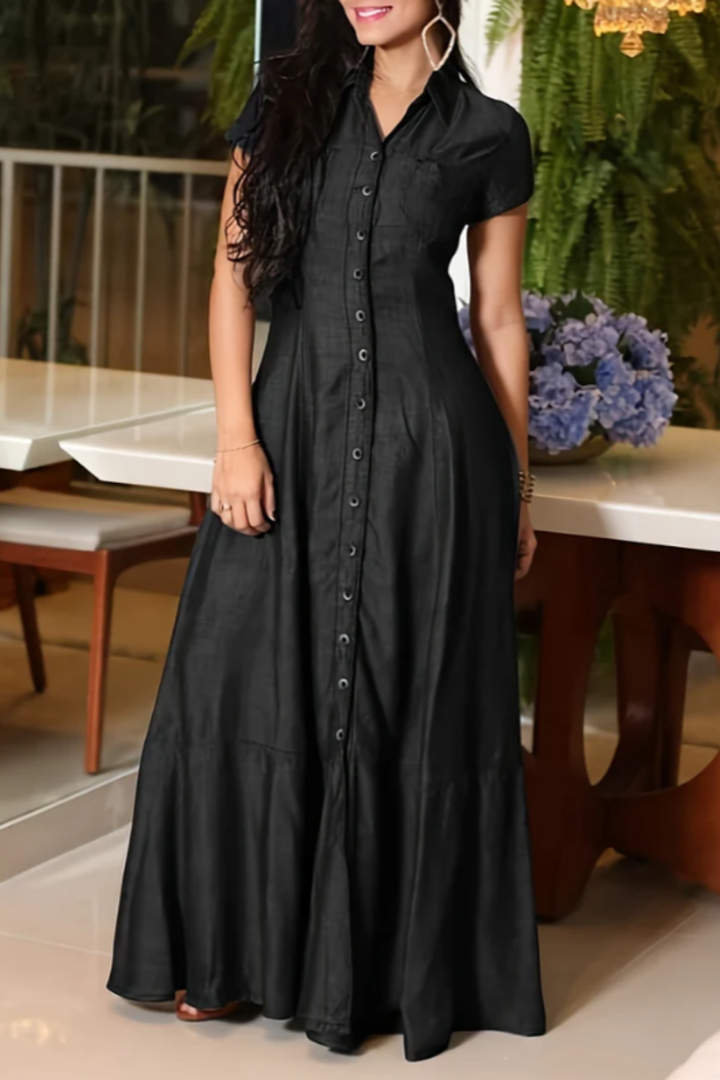 Hera | Langes Jeanskleid