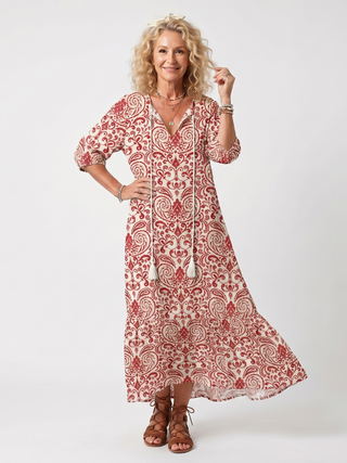 NAEL BERLIN | Boho-Midikleid mit Bommeln Lucie