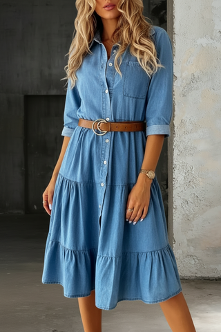 Barbara | Elegant-lässiges Jeanskleid