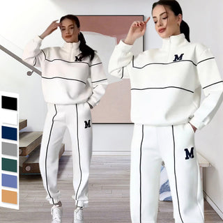 Monique | Lässiges Sweatshirt 2-teiliges Set mit Linie