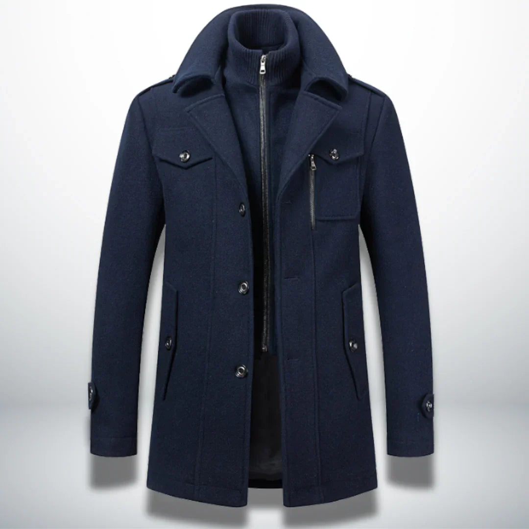 Nael Berlin | Luxuriöser Doppelkragen-Trenchcoat für Herren
