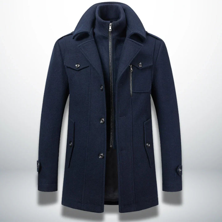 Nael Berlin | Luxuriöser Doppelkragen-Trenchcoat für Herren