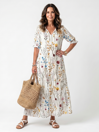 NAEL BERLIN | Boho-Midikleid mit Bommeln Nathalie