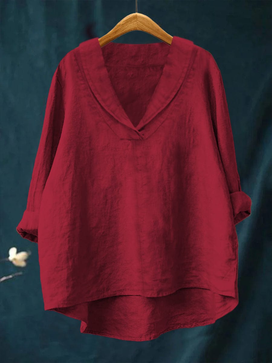 Annika™ | Oversized Leinen-Bluse