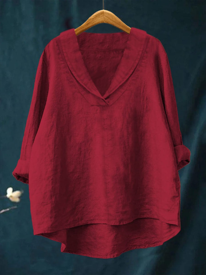 Annika™ | Oversized Leinen-Bluse