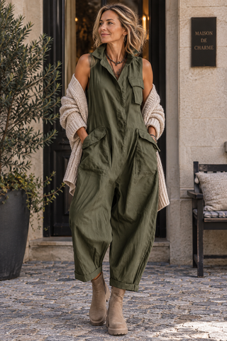 Freya | Ärmelloser Jumpsuit