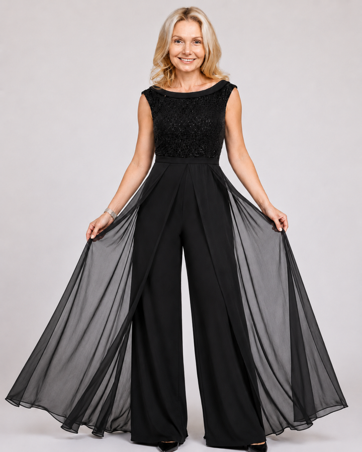 Louna | Stilvoller ärmelloser Jumpsuit
