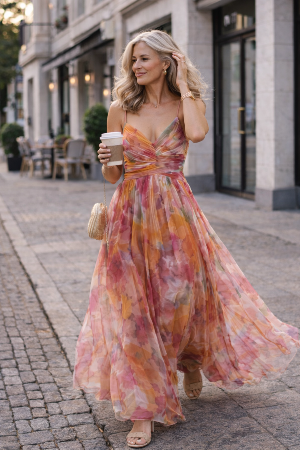 Lena – Floral Maxikleid