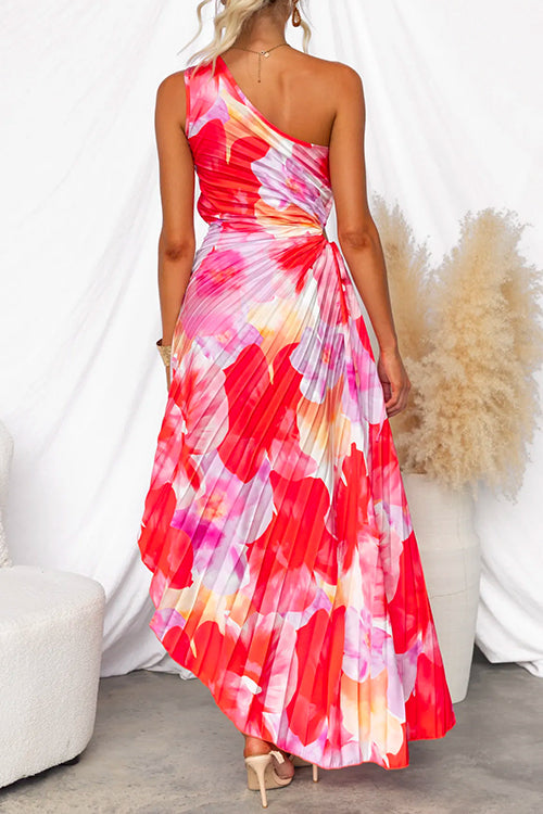 Yanira | Plissiertes One-Shoulder-Kleid