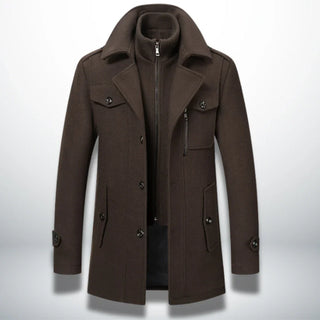 Nael Berlin | Luxuriöser Doppelkragen-Trenchcoat für Herren
