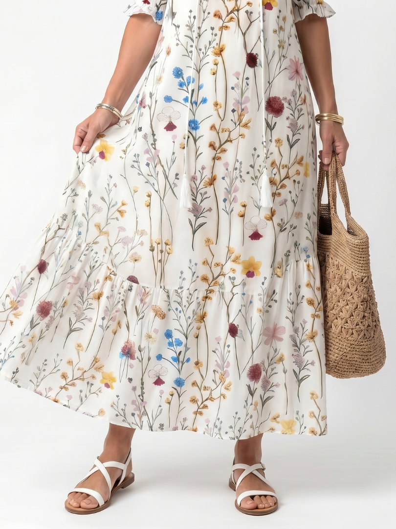 NAEL BERLIN | Boho-Midikleid mit Bommeln Nathalie
