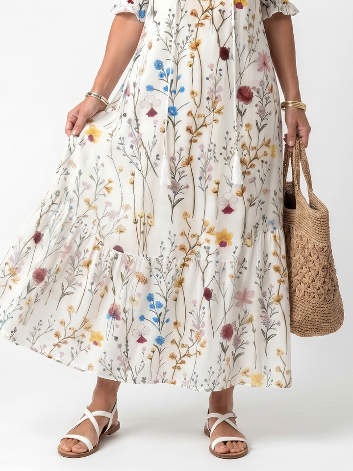 NAEL BERLIN | Boho-Midikleid mit Bommeln Nathalie