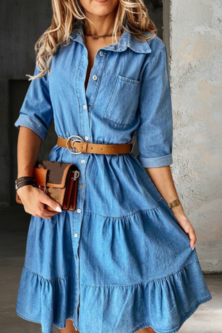 Barbara | Elegant-lässiges Jeanskleid