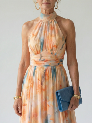Elin | Weiches Halter Midi Kleid