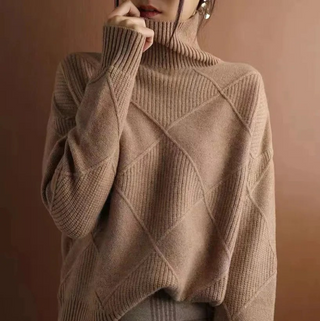 Kylie | Strukturierter Rollkragenpullover