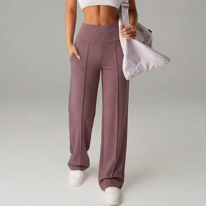 Alba | Hosen mit geradem Schnitt und weitem Bein