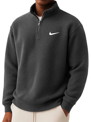 Winterfeld | Sweatshirt mit Kragen und halbem Reißverschluss (1 kaufen, 1 GRATIS dazu)