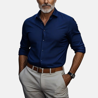 Nael Berlin | Herren Slim Fit Business Hemd mit Knitterfrei